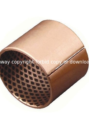 Cast Bronze Bearings INW-09G CSB-09G CuSn8 Dengan Sertifikasi ISO9001 Graphite Pluged